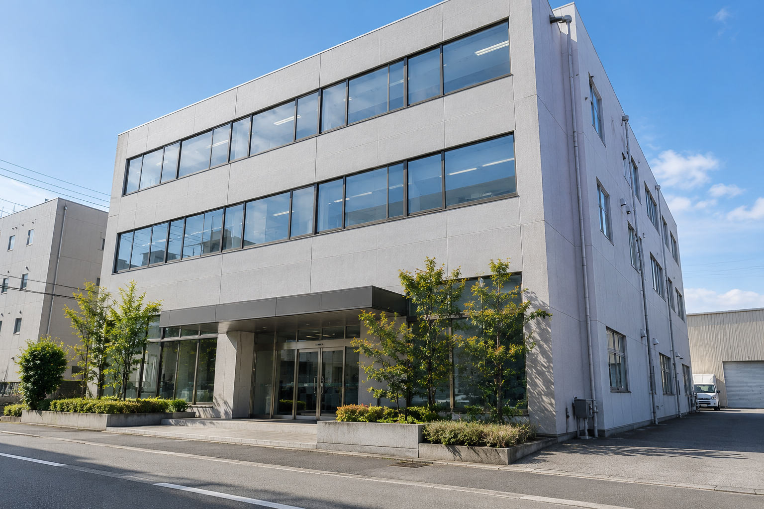 お客様の自社ビルにおける電話交換機設備更新工事を実施